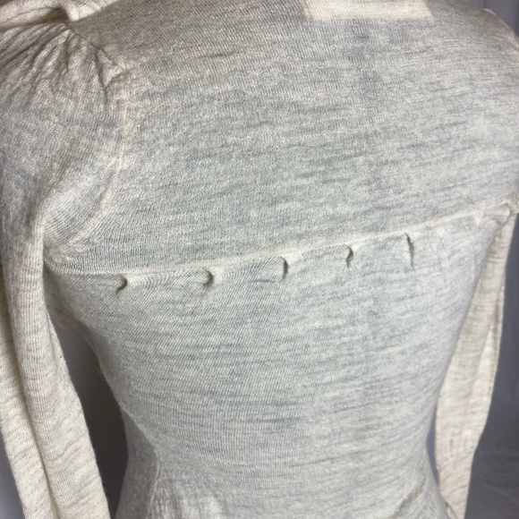 Sparrow Heather Oatmeal 100% Merino wool sweater. - Picture 8 of 14